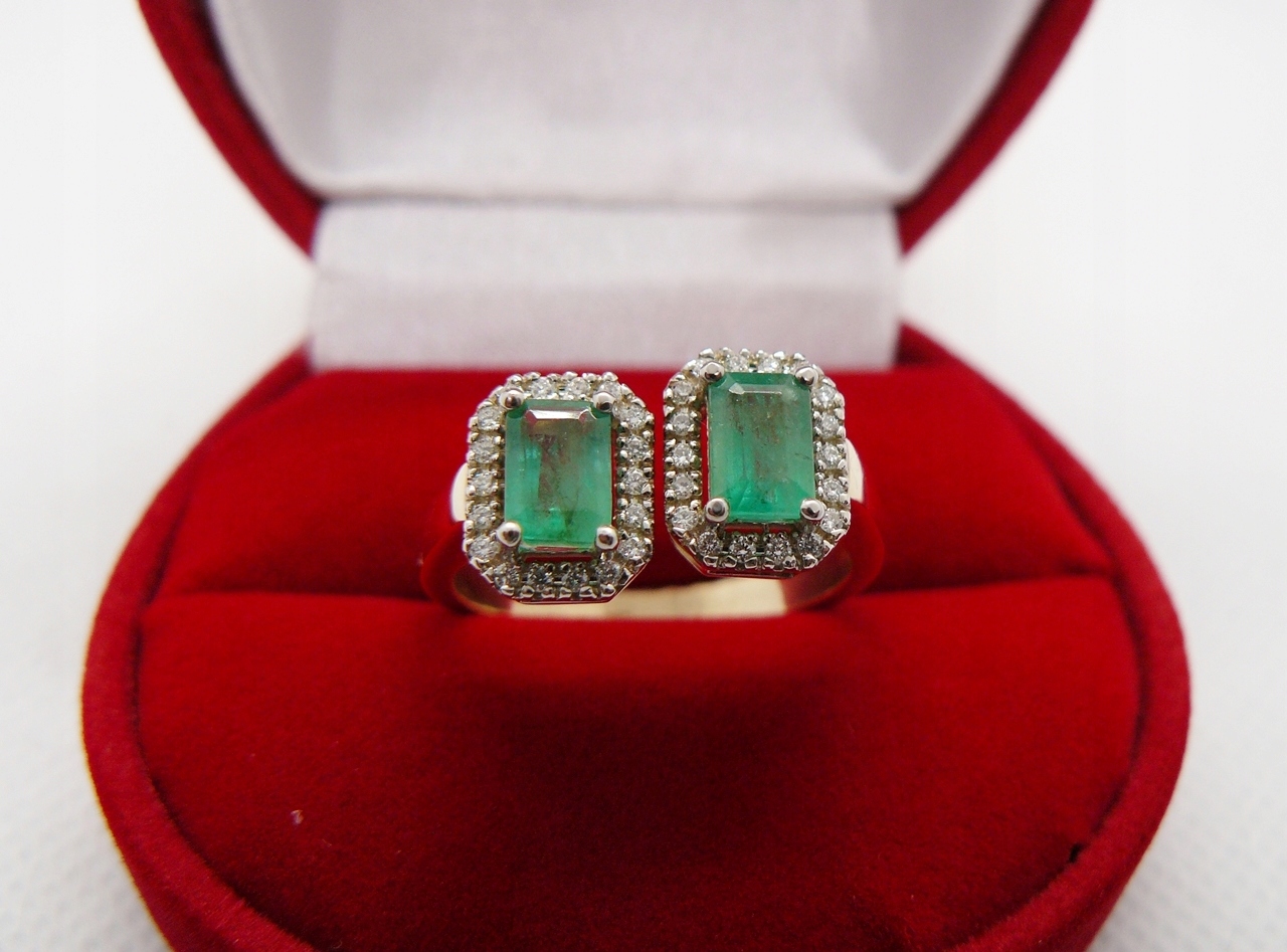 zloty-pierscionek-ze-SZMARAGDAMI-1-50-ct-I-DIAMENT-Plec-kobieta